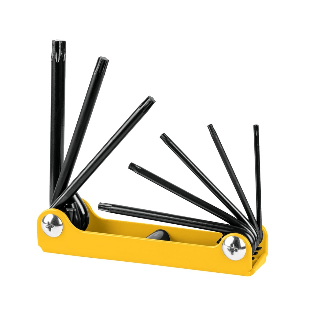  Juego de 8 llaves torx ( TIPO CORTAPLUMA)