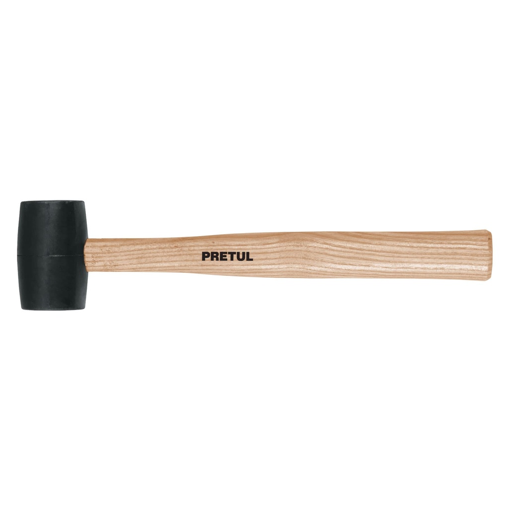 (4U) MAZA DE GOMA 8 OZ, PRETUL