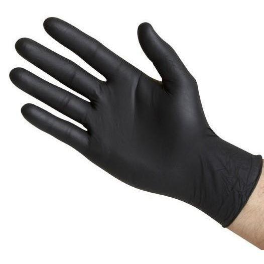 GUANTE NITRILO DESCARTABLE NEGRO REFORZADO CAX100
