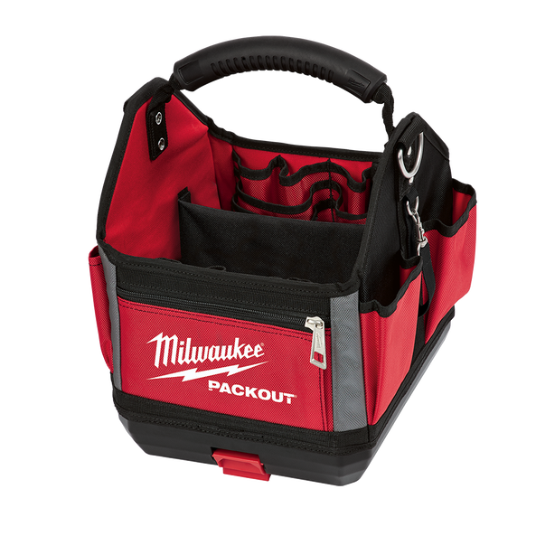 BOLSO ABIERTO PACKOUT MILWAUKEE  10" LONA 28 ALOJAMIENTOS C/BASE RIGIDA