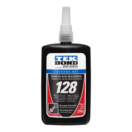 [326908] TRABAROSCAS 128 TEK BOND 250GR ROJO (Hasta agotar stock)