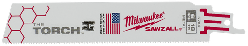 [48005784] HOJA SIERRA SABLE MILWAUKEE 6PULG 18TPI 5PZAS