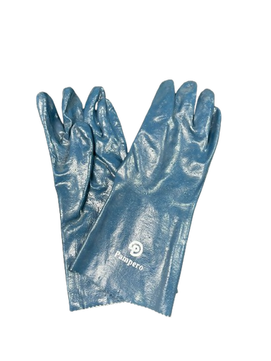 [562405] GUANTE NITRILO AZUL 35cm PAMPERO