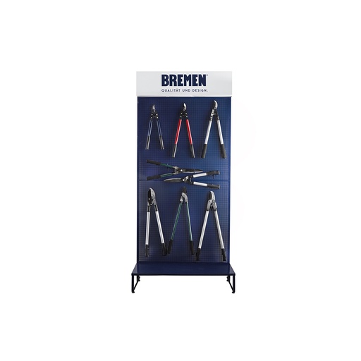 [BRE6770] EXHIBIDOR BREMEN® RACK PERFORADO 30 GANCHOS CON LU