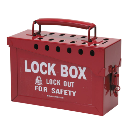 [IB3004] CAJA DE BLOQUEO IRONSHIELD ROJA STANDAR 12+1