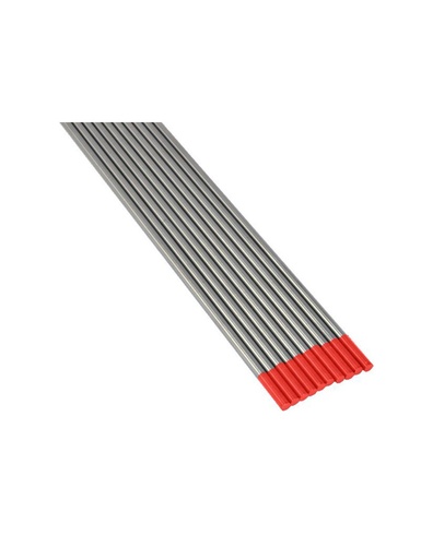 [WT2240R] ELECTRODO RMB TUNGSTENO 2,40 PUNTA ROJA