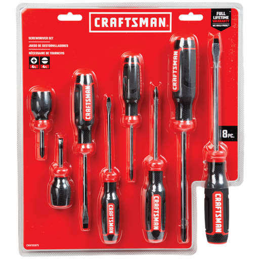[0065075] Set 8 Destornilladores Combinados CRAFTSMAN
